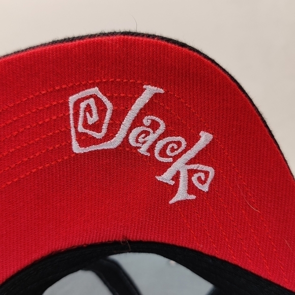 Nightmare Before Christmas Hat Jack Skellington Snapback Cap Gray and Red Disney - Picture 7 of 9